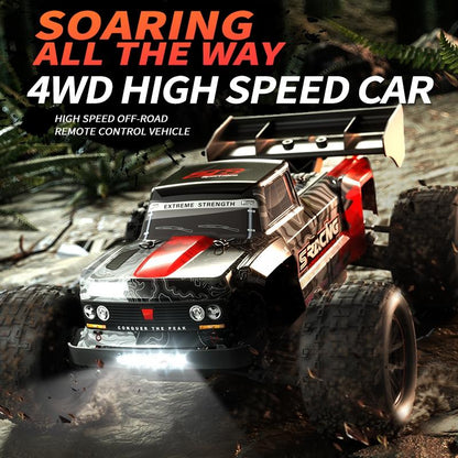 Off-road Remote Control Car - Electric 4wd Alloy Bigfoot - Red