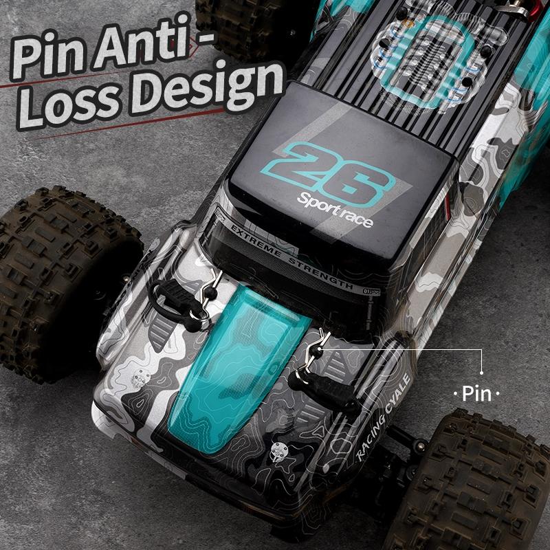 Off-road Remote Control Car - Electric 4wd Alloy Bigfoot - Red