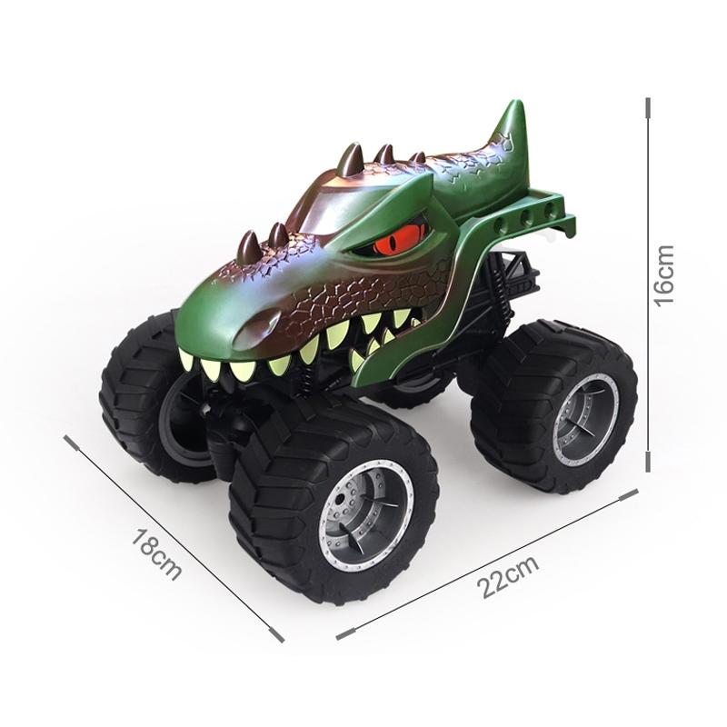 Remote Control Dinosaur Climbing Truck - 2.4g Monster - Green