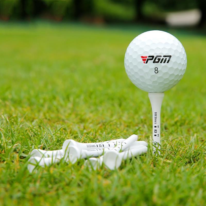 Adjustable Golf Tee Set - 30 Pieces Wooden Height Limit Spike Depth Marker - 53Mm