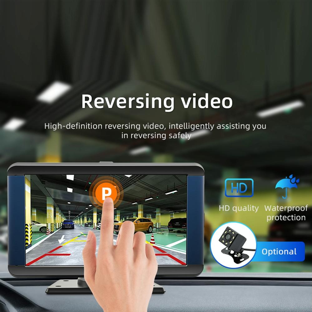 7 Inch Car Mp5 Player With Built-In Driving Recorder - Carplay / Android Auto Black