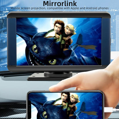 7 Inch Car Mp5 Player With Built-In Driving Recorder - Carplay / Android Auto Black