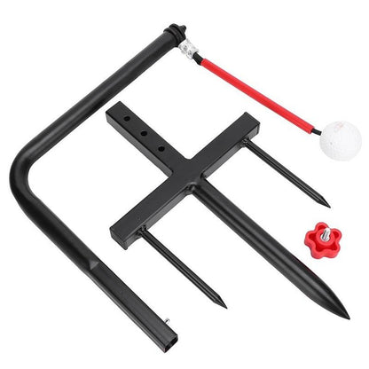 Portable Golf Swing Trainer Indoor / Outdoor Black