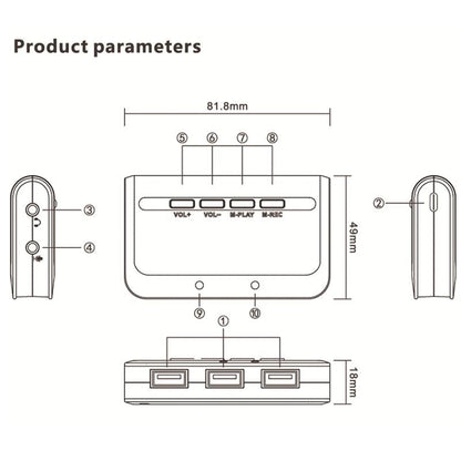 Usb 3.1 Three-Port Hub + 7.1 Voice Changer Sound Card For Ps5 / Ps4 Headset