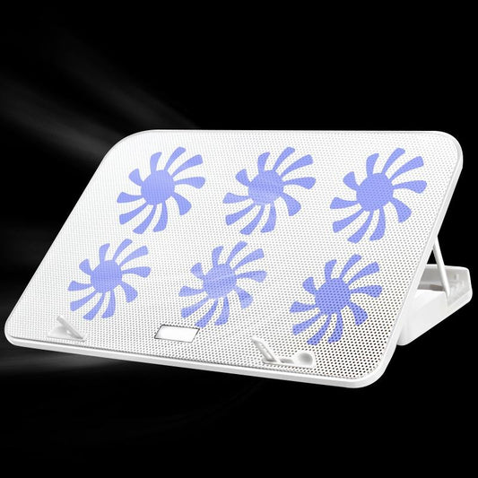Silent Six-fan Cooling Holder for Notebook Computers - Lvory