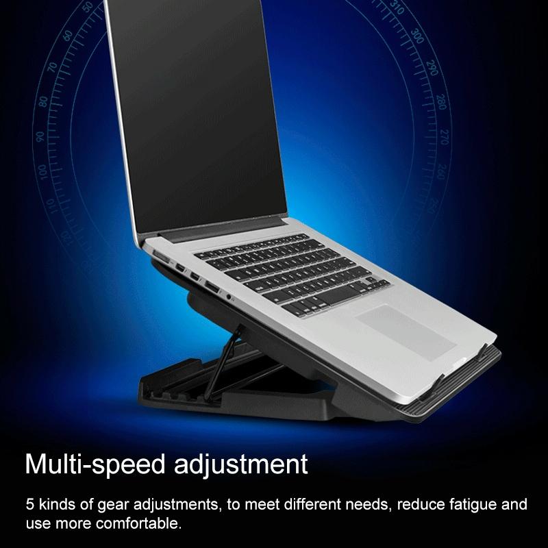 Silent Six-fan Cooling Holder for Notebook Computers - Lvory