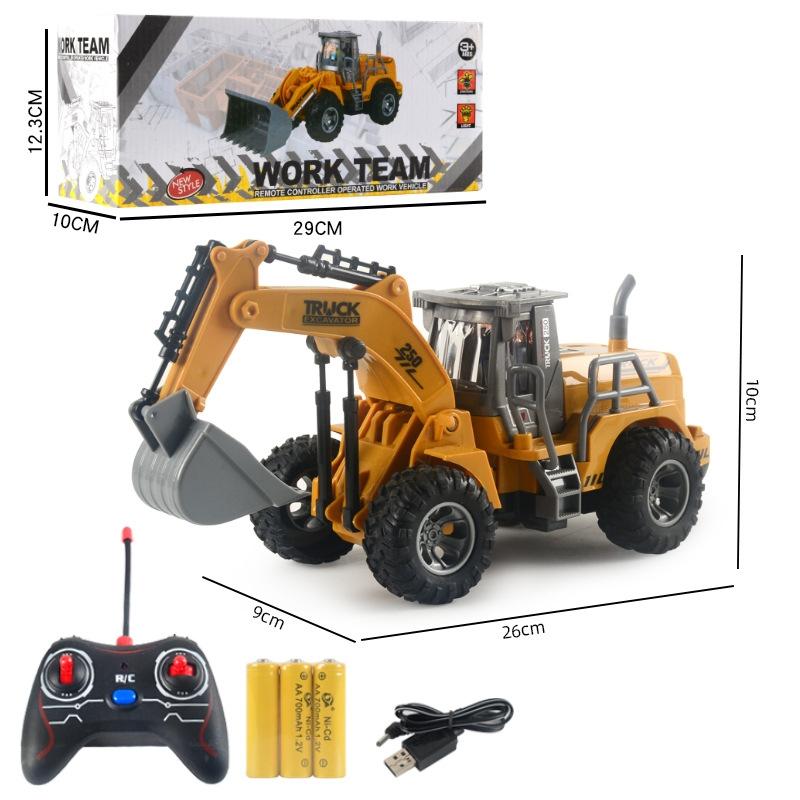 5-way Electric Engineering Vehicle Model with Wireless Remote Control - Bulldozer