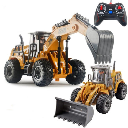 5-way Electric Engineering Vehicle Model with Wireless Remote Control - Bulldozer