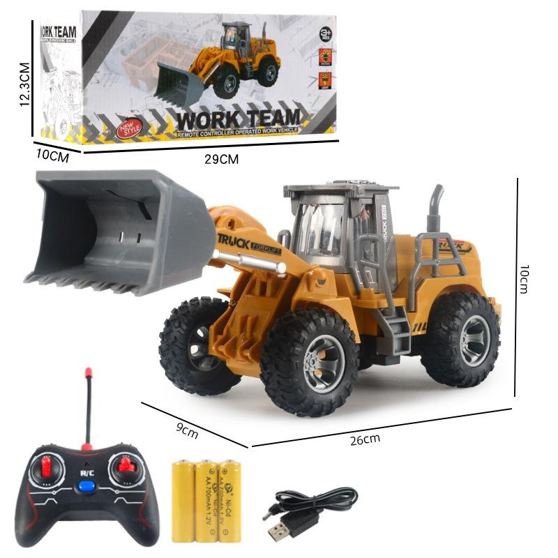 5-way Electric Engineering Vehicle Model with Wireless Remote Control - Bulldozer