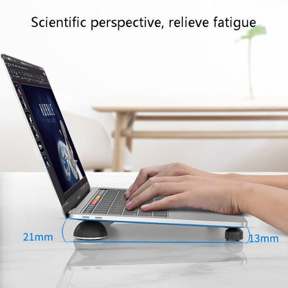 Portable Aluminum Bracket Foot Pad for Macbook - Suohuang - White