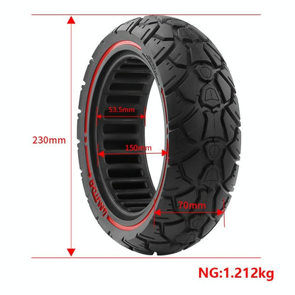 Universal Off-road Scooter Tire - 10 x 2.7-2.75 53.5 255-70 or 70 / 65-6.5 - Red Line