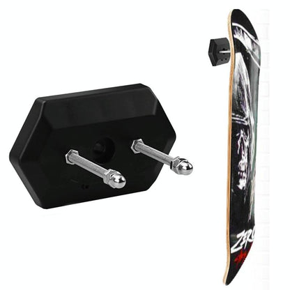 Skateboard Deck Display & Storage Stand - Wall Mount Black