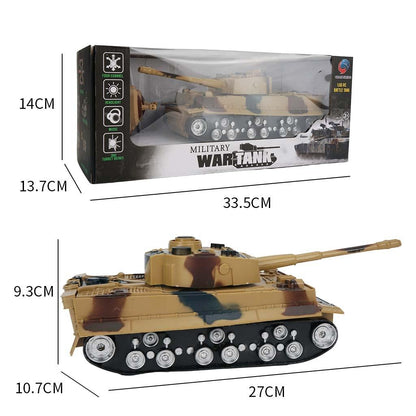 1 32 Four-way Rc Tank with Remote Control - Blue