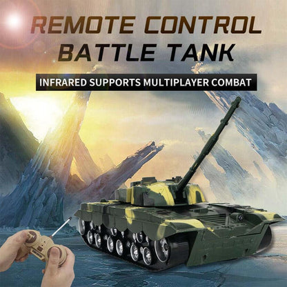 1 32 Four-way Rc Tank with Remote Control - Blue