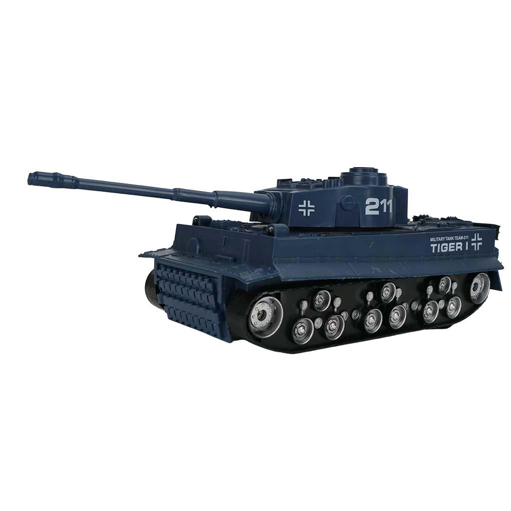 1 32 Four-way Rc Tank with Remote Control - Blue