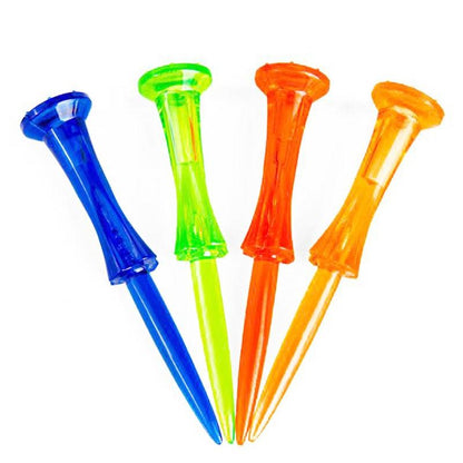 20-pack Golf Ball Tees - Durable 8-point Crown Tip for Competition - Anti-hitting - Yellow