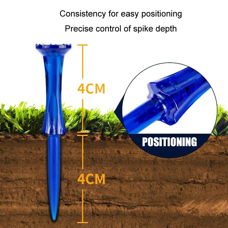 20-pack Golf Ball Tees - Durable 8-point Crown Tip for Competition - Anti-hitting - Yellow