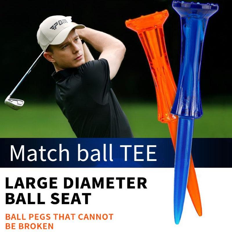 20-pack Golf Ball Tees - Durable 8-point Crown Tip for Competition - Anti-hitting - Yellow