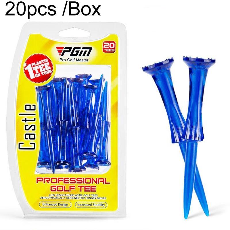 20-pack Golf Ball Tees - Durable 8-point Crown Tip for Competition - Anti-hitting - Yellow