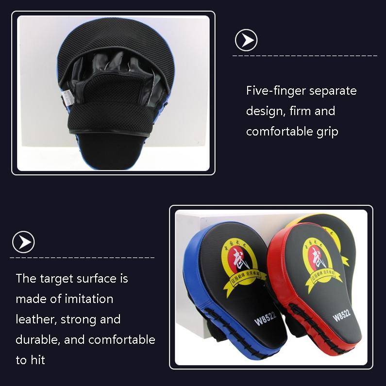 Curved Sanda Boxing Hand Target For Adults - Blue