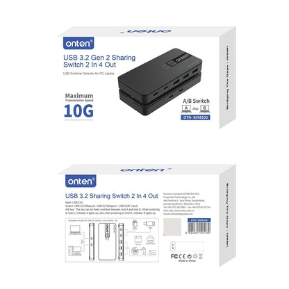 Usb 3.2 Gen2 Sharing Switch 2 In 4 Out