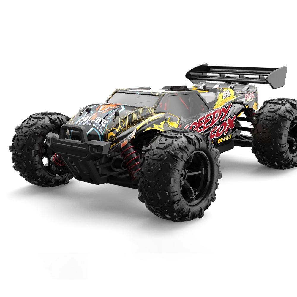 High Speed 4wd Rc Car - 1 18 Scale - Black / Yellow