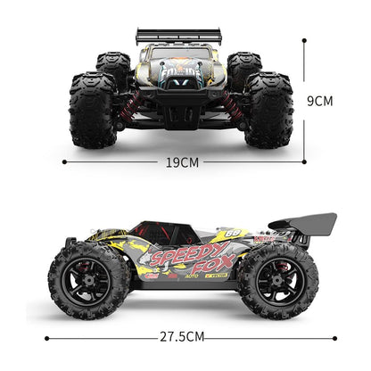 High Speed 4wd Rc Car - 1 18 Scale - Black / Yellow
