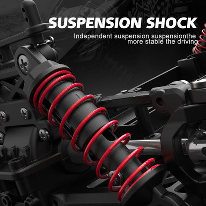 High Speed 4wd Rc Car - 1 18 Scale - Black / Yellow