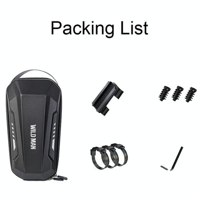 Convenient Folding Bike Front Bag - Durable Eva Shell - Quick Release - Gd9X Plus 3L