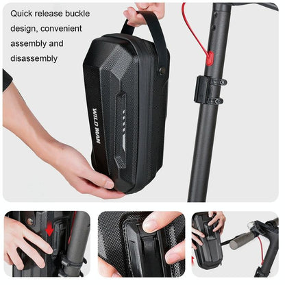 Convenient Folding Bike Front Bag - Durable Eva Shell - Quick Release - Gd9X Plus 3L