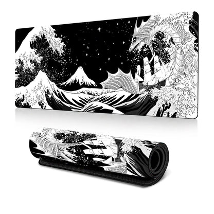 Non Slip Gaming Mouse Pad Big Wave Design - No.1 - 300X800X2Mm