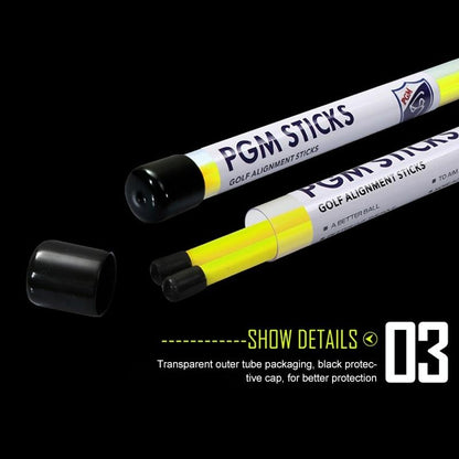 2-pack Golf Alignment Sticks for Accurate Ball Direction - Red Fiberglass - Red No Package