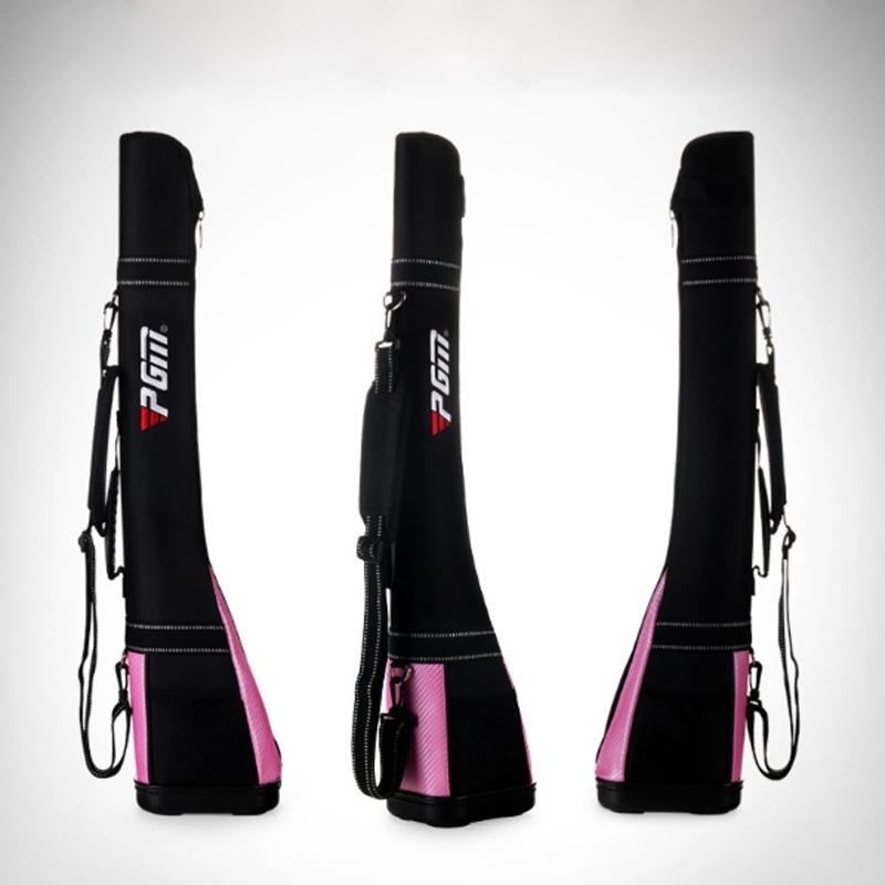 Lightweight Golf Shoulder Bag - Nylon Material - Black Pink