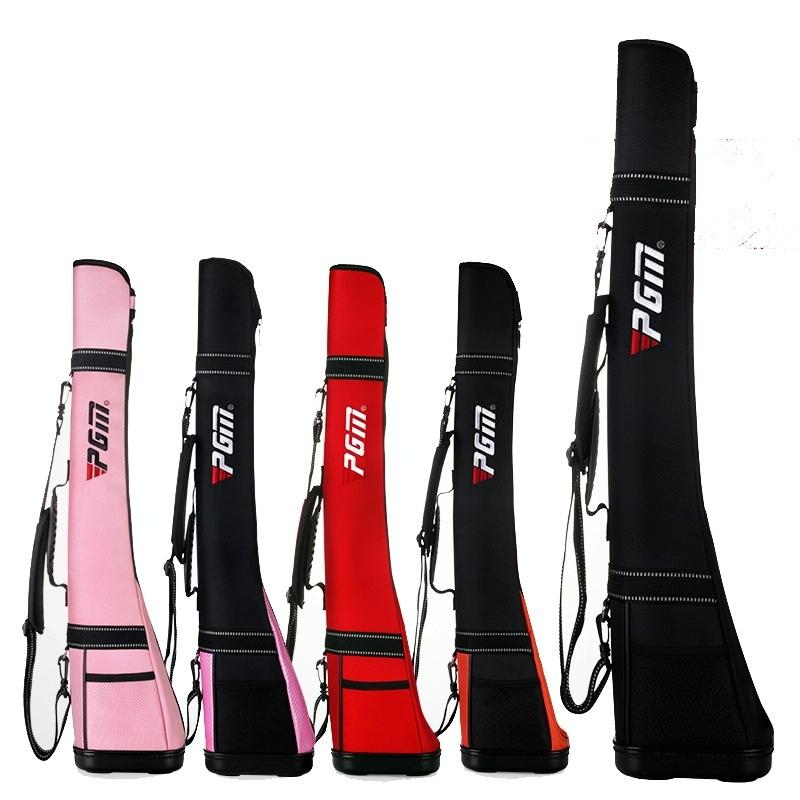 Lightweight Golf Shoulder Bag - Nylon Material - Black Pink