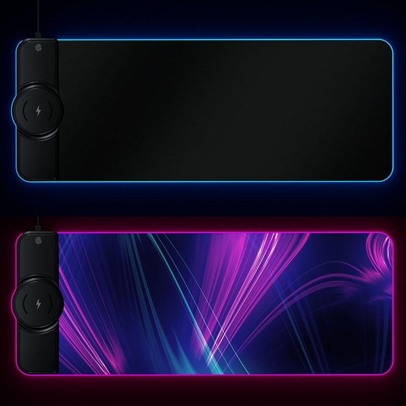 Wireless Charging Rgb Mouse Pad - Colourful