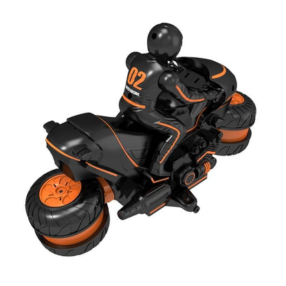 High-speed 2.4g Rc Motorcycle for Drifting and Off-road Riding - Black Orange