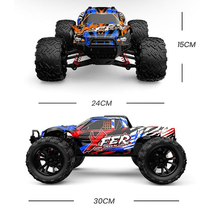 High Speed 1 16 Rc 4wd Car - Full Scale - Orange