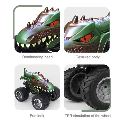 Remote Control Dinosaur Climbing Car - 2.4g - Brown