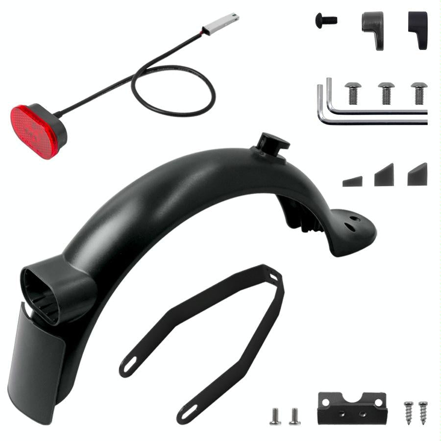 Xiaomi M365 Pro 2 Electric Scooter Rear Fender Bracket with Tail Light and Tool Set - Red Suit