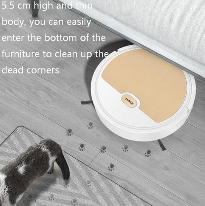 3-in-1 Intelligent Usb Home Sweeping Machine - Fast Charging - White