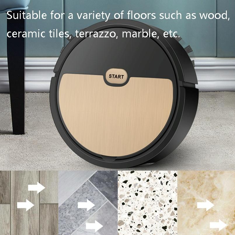 3-in-1 Intelligent Usb Home Sweeping Machine - Fast Charging - White