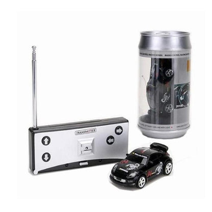 Mini Rc Car with Remote Control - Coke can Design - Black