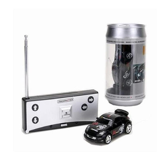 Mini Rc Car with Remote Control - Coke can Design - Black