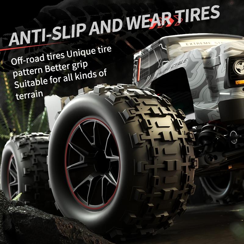 Off-road Remote Control Car - Electric 4wd Alloy Bigfoot - Green