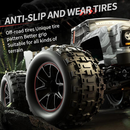 Off-road Remote Control Car - Electric 4wd Alloy Bigfoot - Green