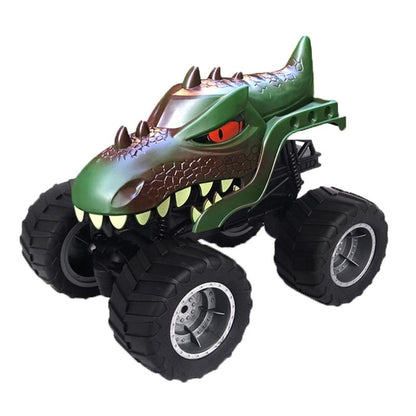 Remote Control Dinosaur Climbing Truck - 2.4g Monster - Dark Brown