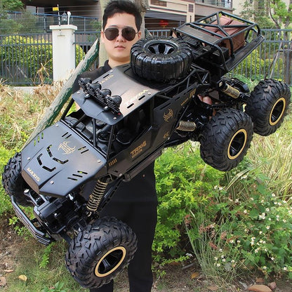 4wd Oversized Alloy Six Wheel Vehicle Rc Car - Gold