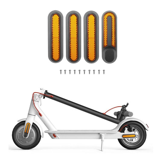 Xiaomi Mijia 1s / Pro 2 Electric Scooter Wheel Cover with Reflective Strips & Screws - Yellow