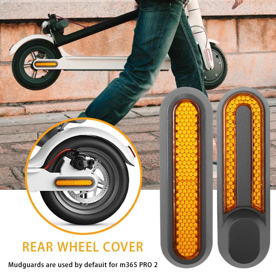 Xiaomi Mijia 1s / Pro 2 Electric Scooter Wheel Cover with Reflective Strips & Screws - Yellow
