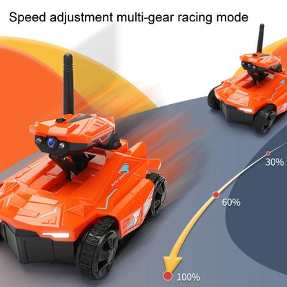720p Hd Camera Rc Car with Real-time Surveillance and Remote Control - Tank Design - Blue